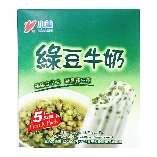 Mung Bean Milk Ice Cream 80gm x 4pcs China XIAO MEI Brand