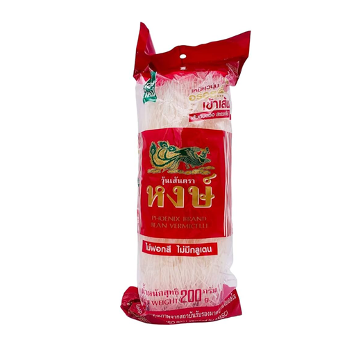 Mungbean Vermicelli (Glass Noodle) 200gm Thailand PHOENIX Brand