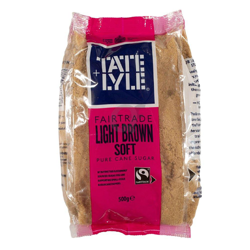 TATE & LYLE'S Light Brown Sugar 500gm U.K