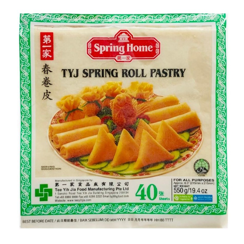 TYJ Spring Roll Pastry 8.5inch 40sheets 550gm Singapore