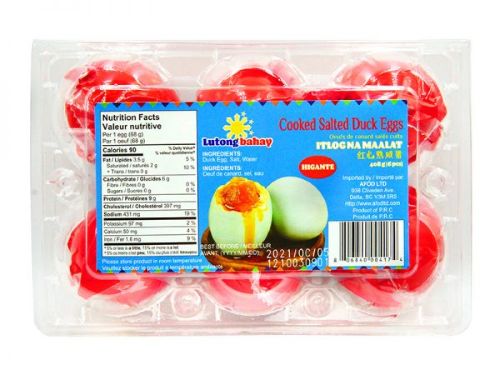 Cooked Salted Duck Egg 6pcs China