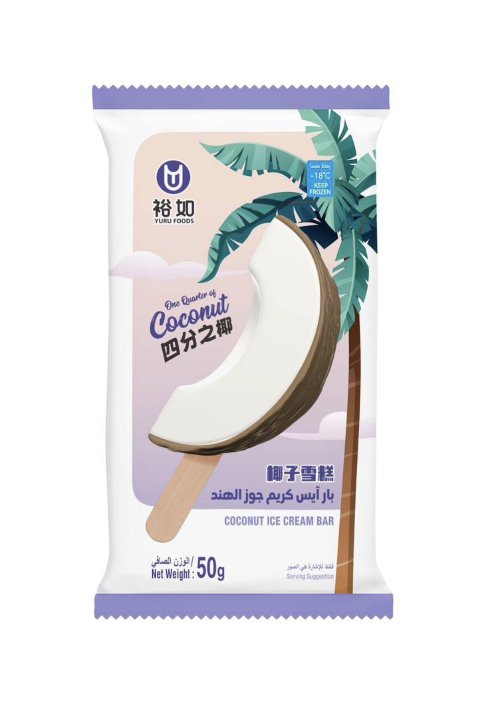 Coconut Ice Cream Bar 50gm YURU China