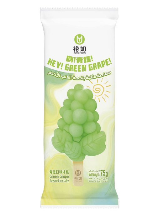 Green Grape Ice Cream Bar 75gm YURU China