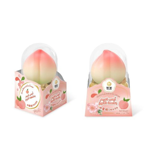 Peach Ice Cream 3D Shape 75gm YURU China