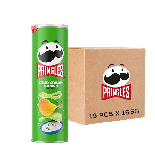 PRINGLES Sour Cream & Onion 19pcs x 165gm