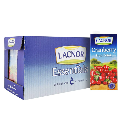 Lacnor Cranberry Juice 1L x 12pcs Carton